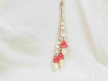 Wooden Mushroom Hanger