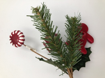 Christmas pick 26x8x4cm