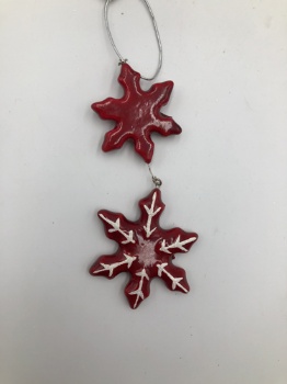 Snowflake hanger 15x7x1cm