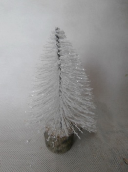 pine needle high silver+ snow round tree  30cm & 15cm