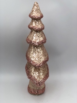 pink sequin tree (size:42cm)