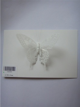 3 style white pvc fluorescence butterfly