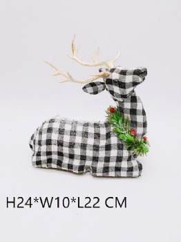 Christmas Reindeer Black