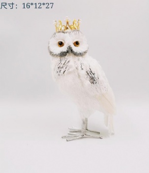 Christmas Owl White