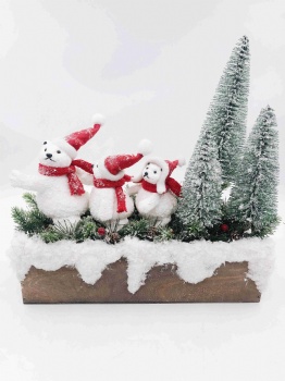 Christmas Polar Bear Tree Box