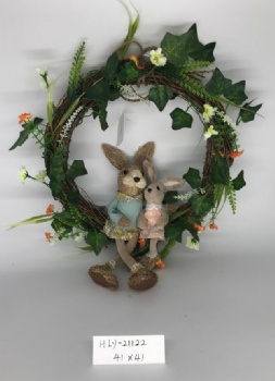 Easter Rabbit & Bunny Wreath Hanger