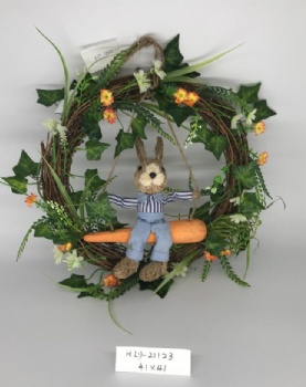 Easter Rabbit & Bunny Wreath Hanger