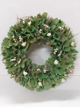 Spring wooden curl wreath
