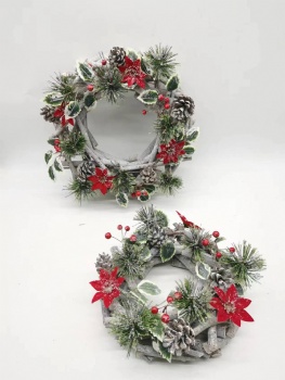 Christmas Wooden Heart, Wreath Hanger