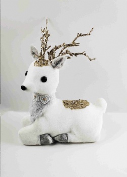 White Standing Reindeer