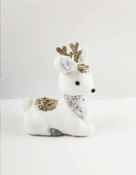 White Standing Reindeer