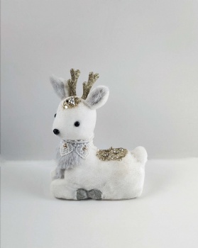 White Standing Reindeer