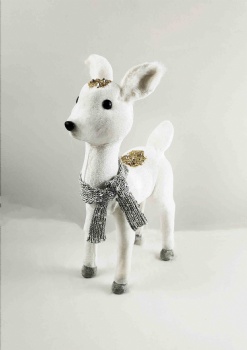 White Standing Reindeer