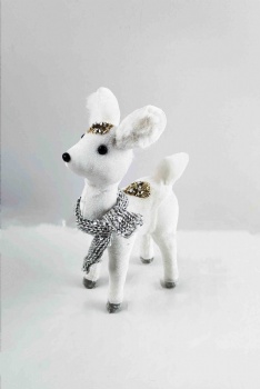 White Standing Reindeer