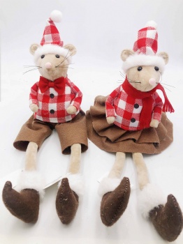 Black White & Red White Grid Mouse