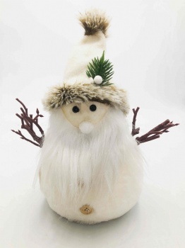 Red Black Grid & White fur Gnomes