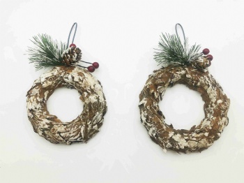 Hazelnut Skin Heart, Star, Tree, Hangers,