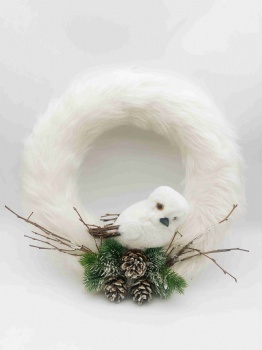 Aritifical Fur Wreath
