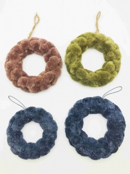 Wool hemp Cone and Wreath