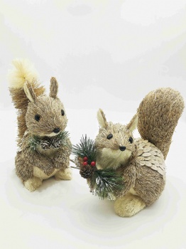 Grass Fox,Owl, Squirrel