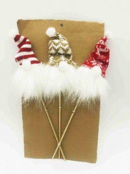 Snowman Pick, Christmas Hat Pick, Mushroom Pick