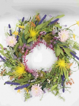 Purple Flower Wreath