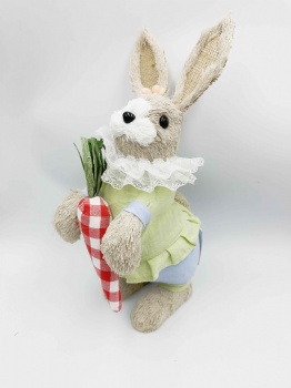 Green Rabbit With Carrot