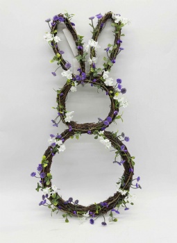 Rabbit Shape Flower Wreath