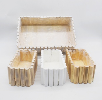 Wooden Flower Pot