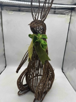 Natural Rattan Rabbit Standing
