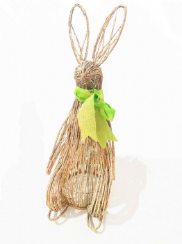 Natural Rattan Rabbit Standing