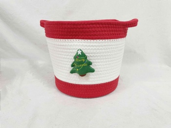 Christmas Woven Basket