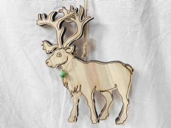 Wooden Reindeer Hanger