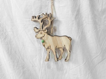 Wooden Reindeer Hanger