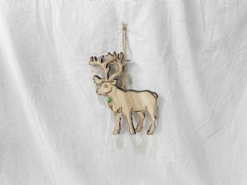 Wooden Reindeer Hanger