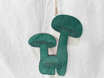 Wooden Mushroom Decoration