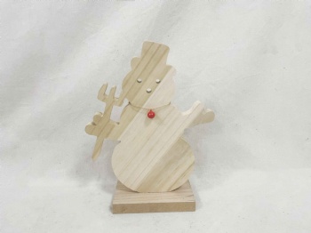 Wooden Snowman Decoration