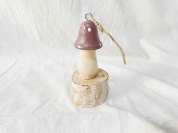 Wooden Mushroom Hanger