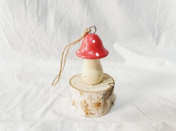 Wooden Mushroom Hanger