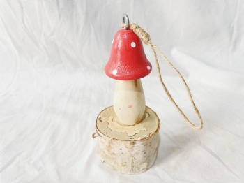Wooden Mushroom Hanger