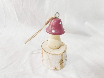 Wooden Mushroom Hanger