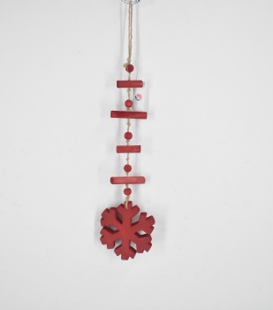 Wooden Hanger Decoration Red Color