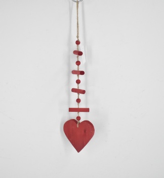 Wooden Hanger Decoration Red Color