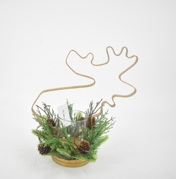 Christmas Wire Candle Holder Decoration