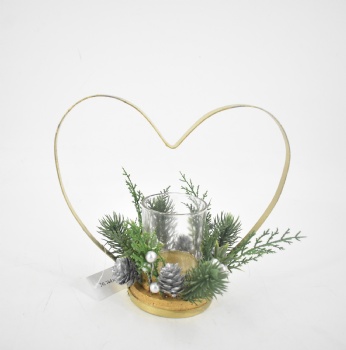 Christmas Wire Candle Holder Decoration