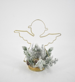 Christmas Wire Candle Holder Decoration