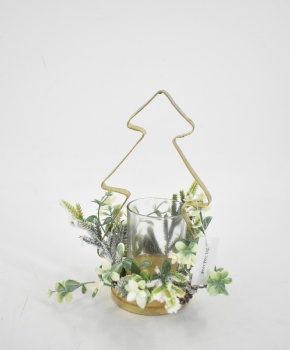 Christmas Wire Candle Holder Decoration