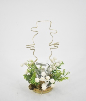 Christmas Wire Candle Holder Decoration