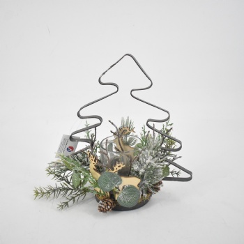 Christmas Wire Candle Holder Decoration
