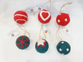 Christmas Felt Gingerbread Man, Ball,Mouse, Animial Hanger